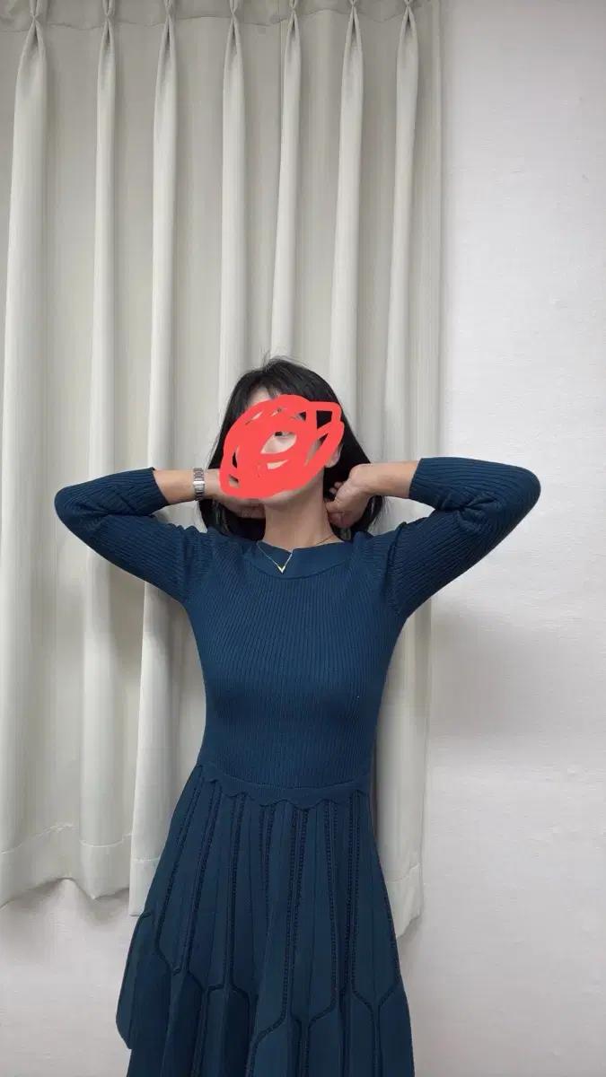 산드로 니트원피스 가을겨울 쿨톤 언니들 오세요