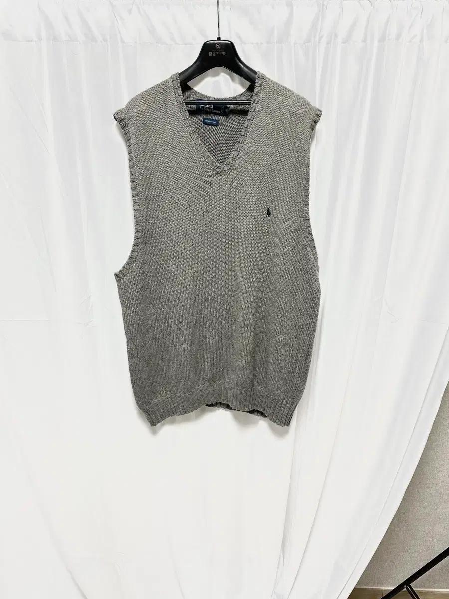 no.77 폴로 랄프로렌 니트 베스트 그레이 xxl