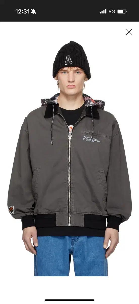 AAPE 그래피티 후디 자켓