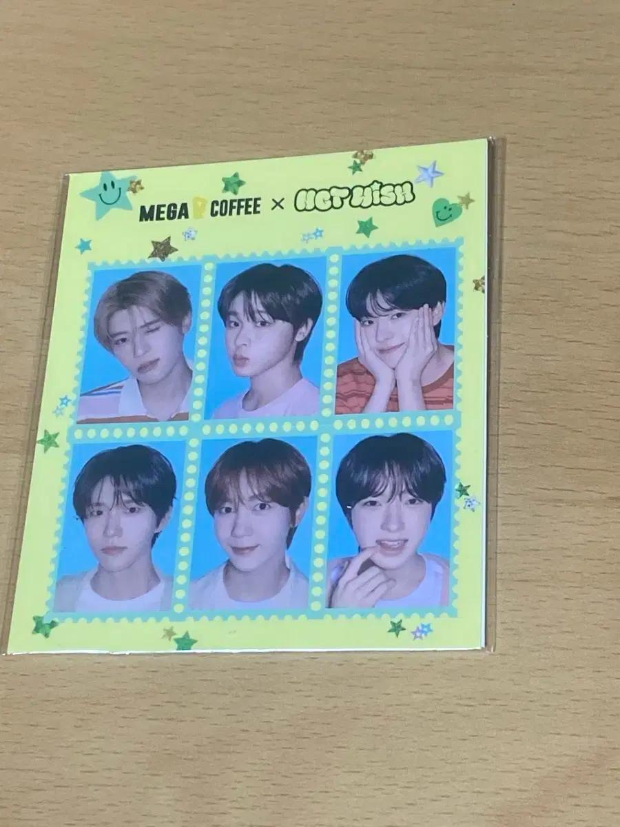 메가커피 엔시티 위시 씰 양도 nct wish 유우시온사쿠야리쿠재희료