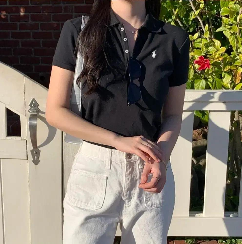 폴로 걸즈 PK 카라반팔티 XL 블랙/핑크/엘리트블루