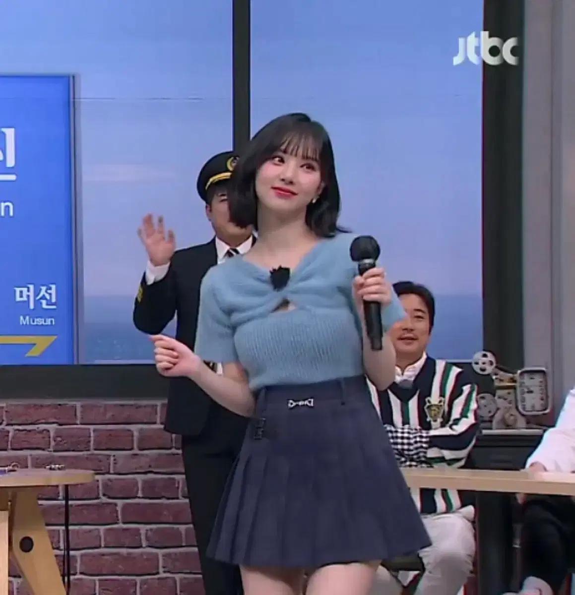 마가린 핑거스 리본니트(블루)