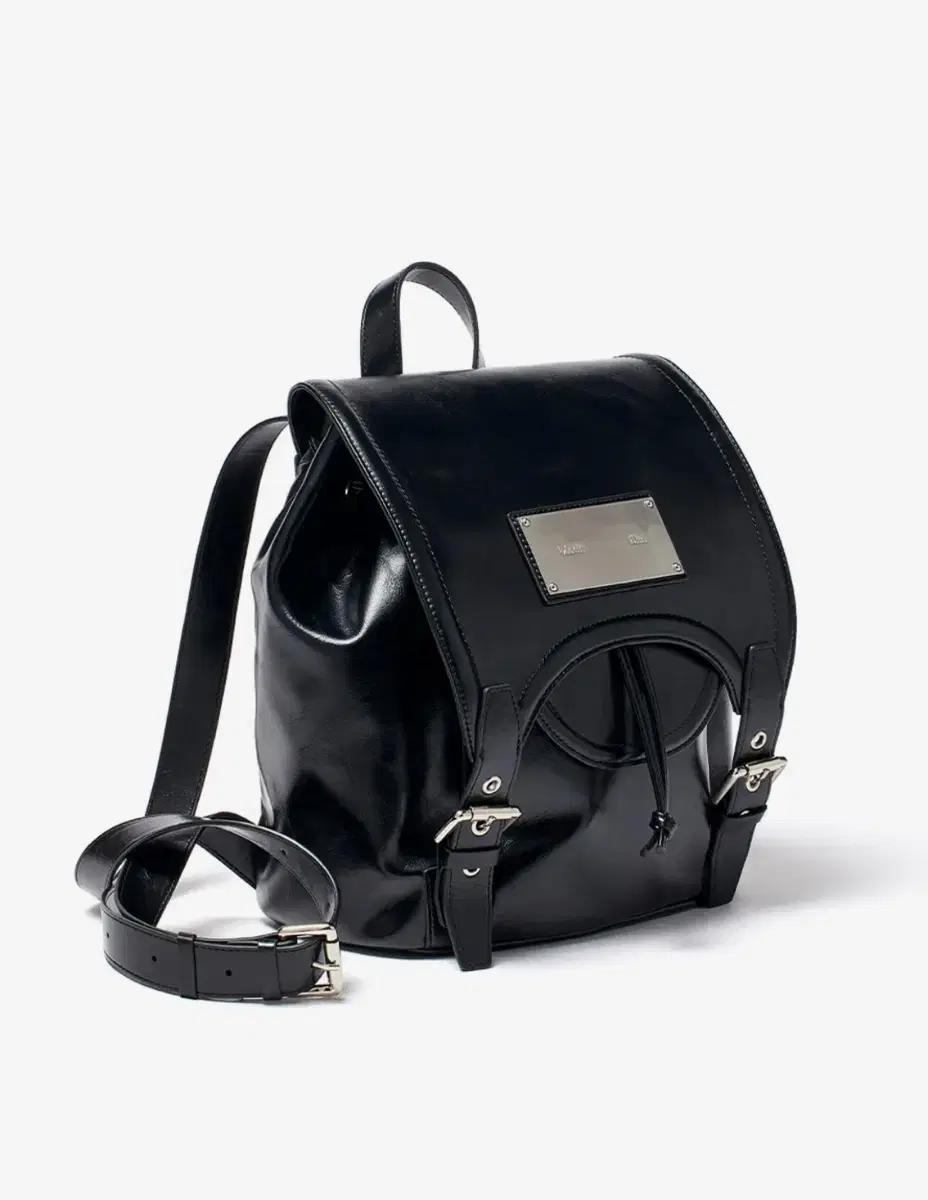 마뗑킴 백팩 BUCKLE DETAIL BACK PACK IN BLACK