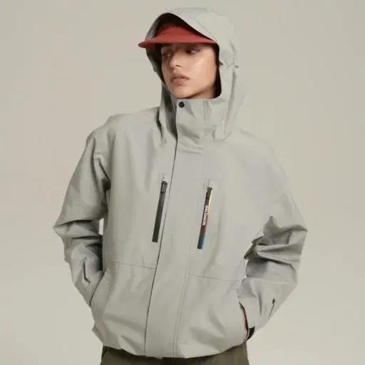 살로몬 레이스플래그 GTX 3L 고어텍스 자켓 라이트그레이