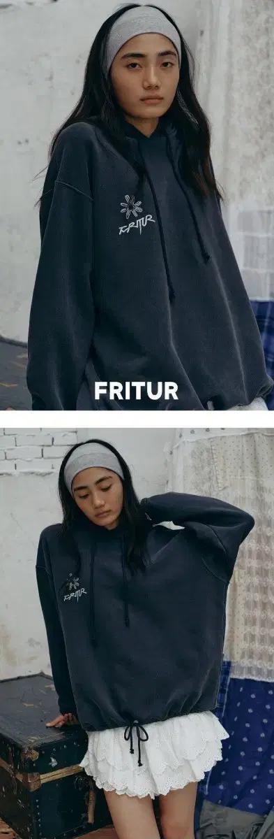 fritur 프리터 고민영 후드티 차콜 L