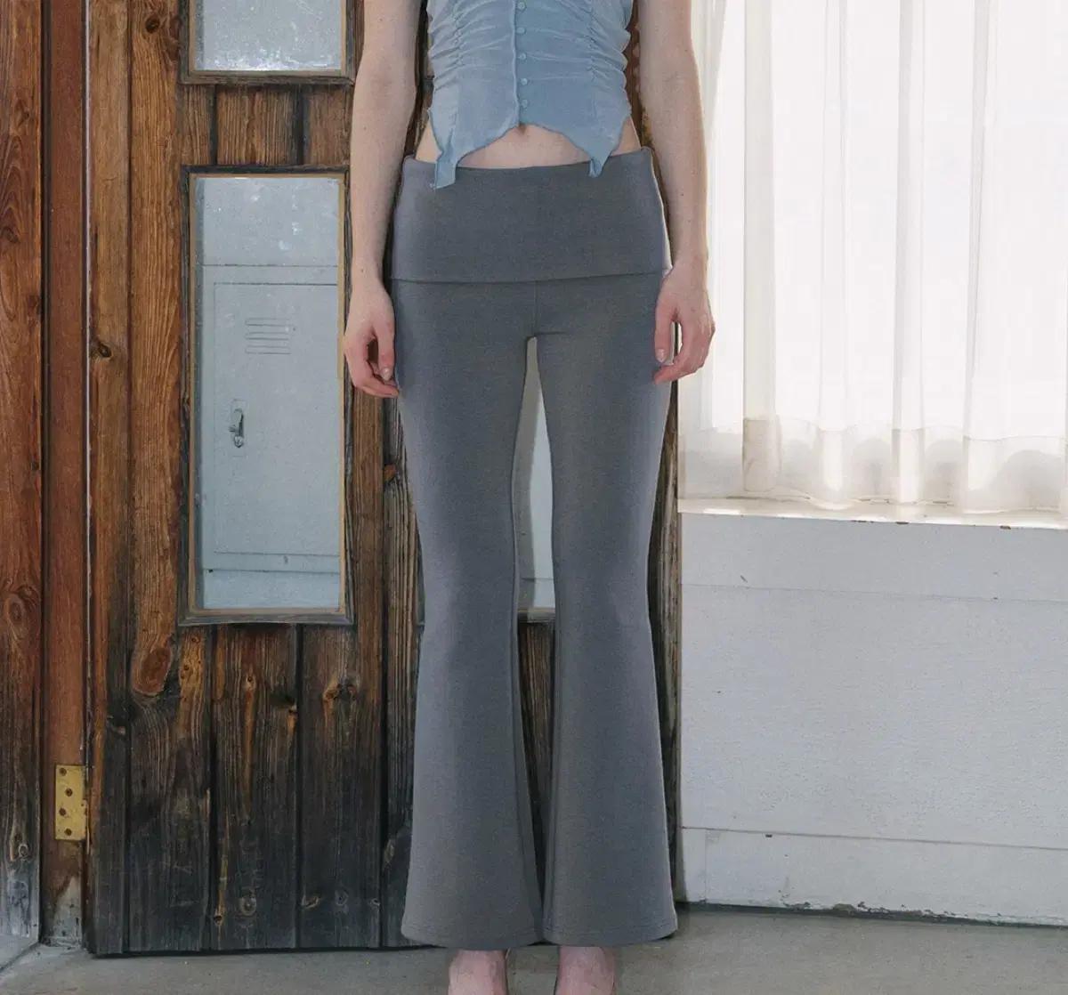 플리즈노팔로우 유나 부츠컷 레깅스 빈티지차콜