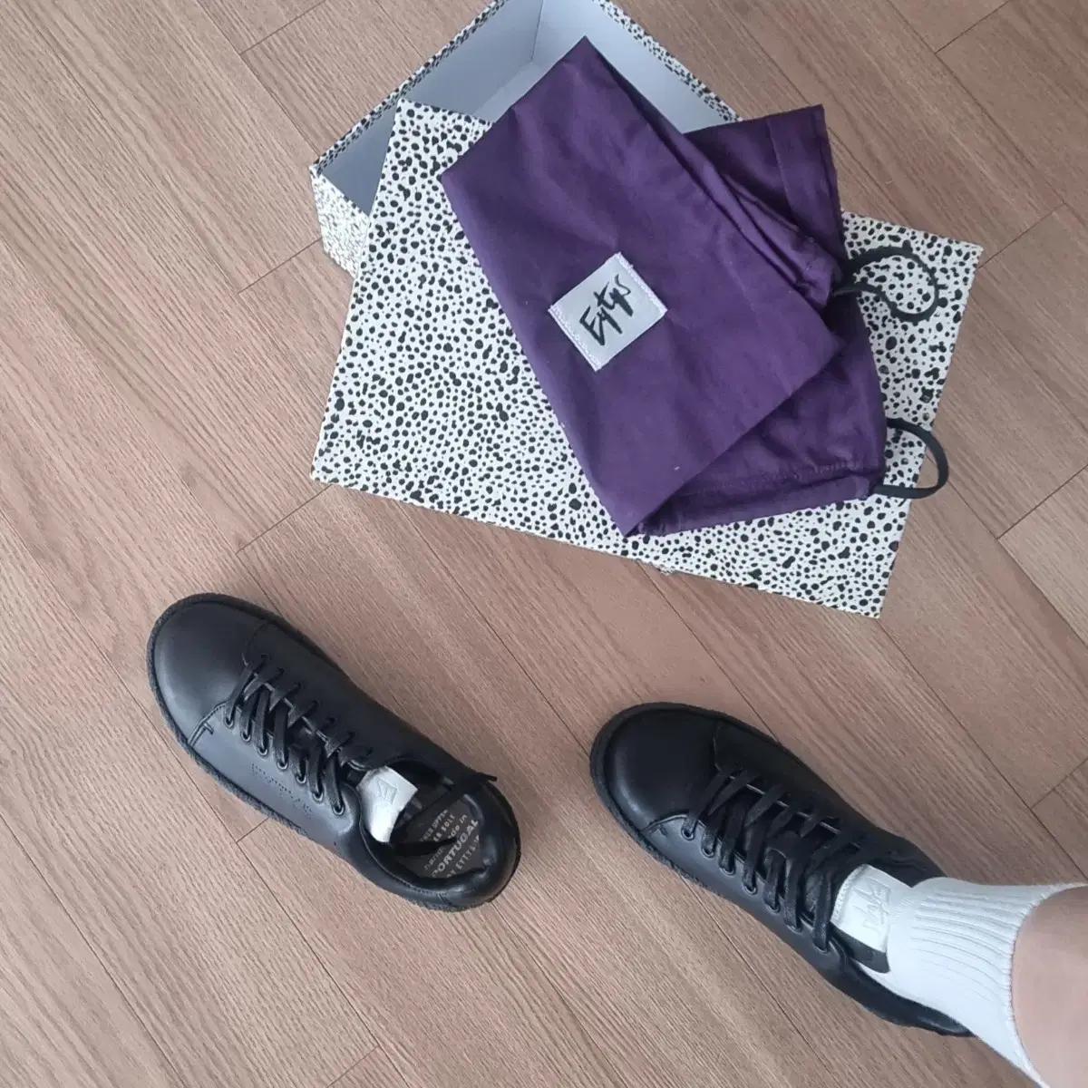 EYTYS 이티스 에이스 가죽 스니커즈 올블랙