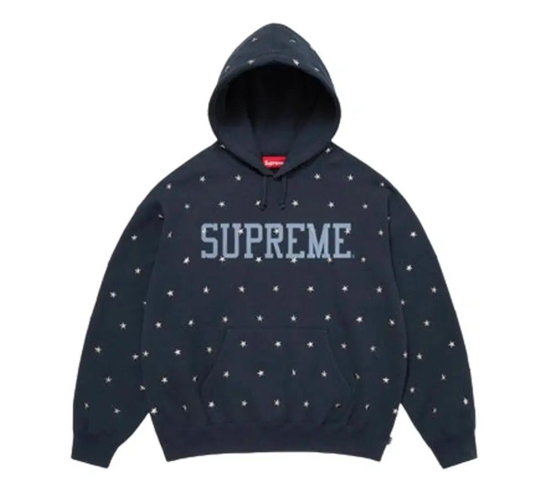 Supreme Stars Studded Hooded Sweatshirt