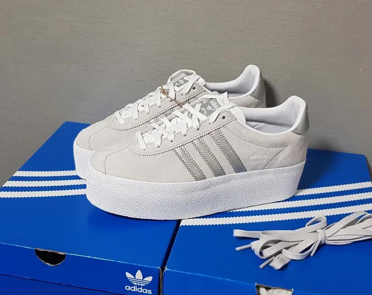 아디다스 가젤 플랫폼 스니커즈 회색 ^새상품^ (240,245)