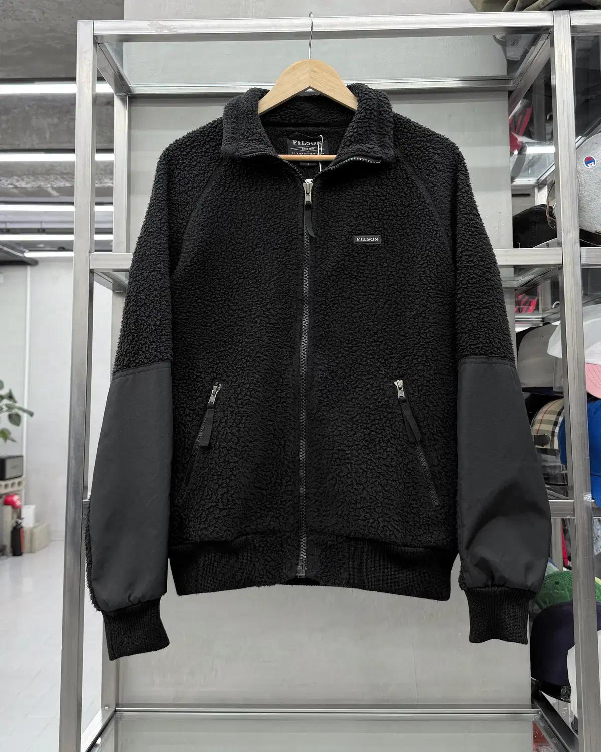 (L) 필슨 FILSON 블랙 쉐르파 플리스 후리스 자켓