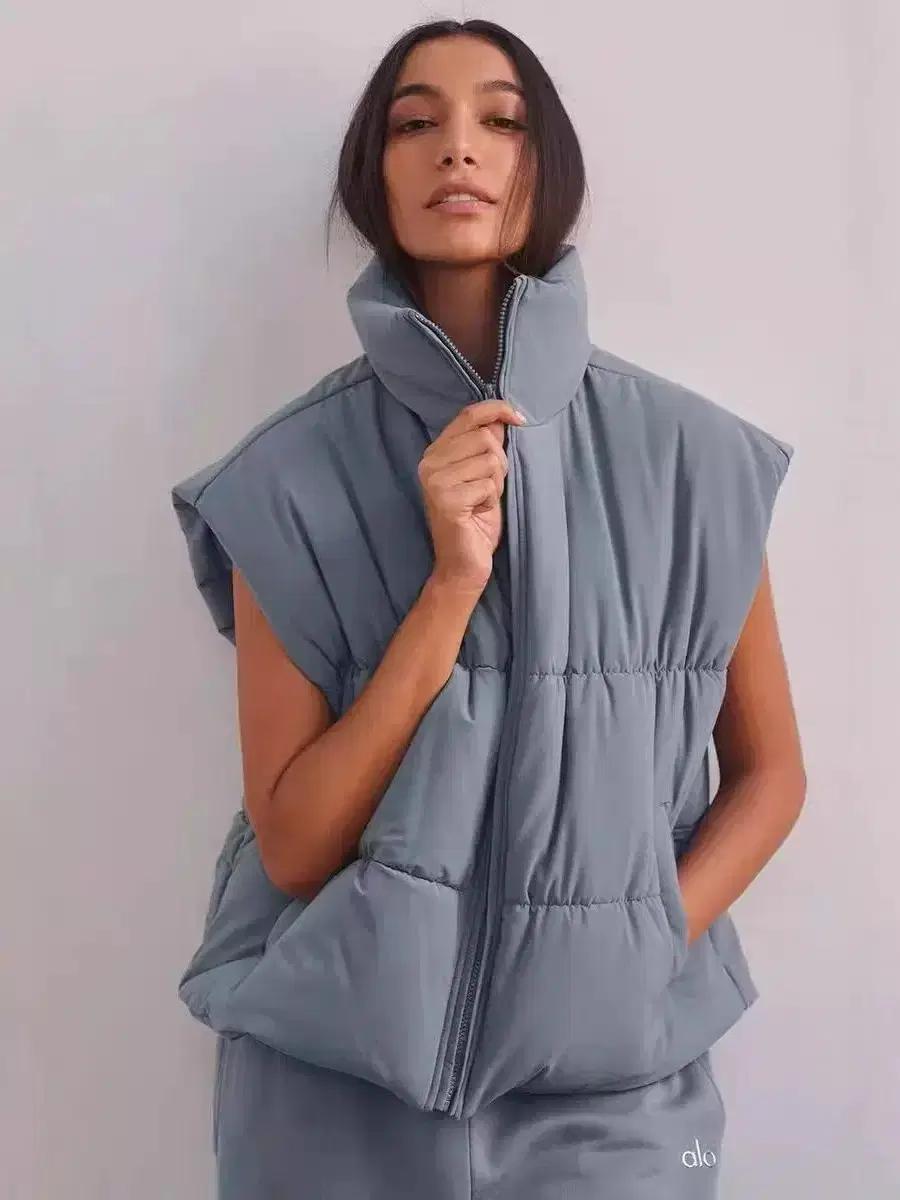 알로 요가 패딩쪼기 베스트 겨울패딩 여성 Alo yoga