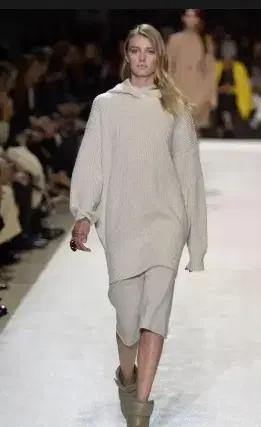 chloe 끌로에 100 % 캐시미어 튜닉형 롱 니트 s 사이즈 정품