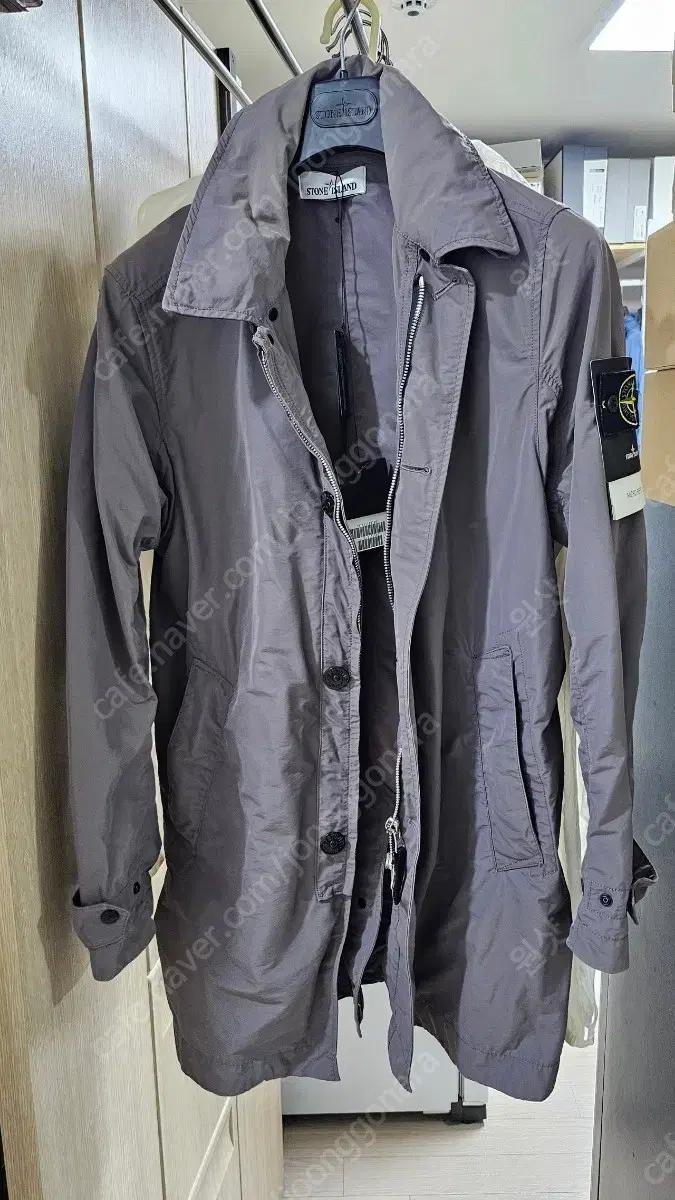 스톤아일랜드 마이크로랩스 트렌치 코트블루 그레이 S(95)