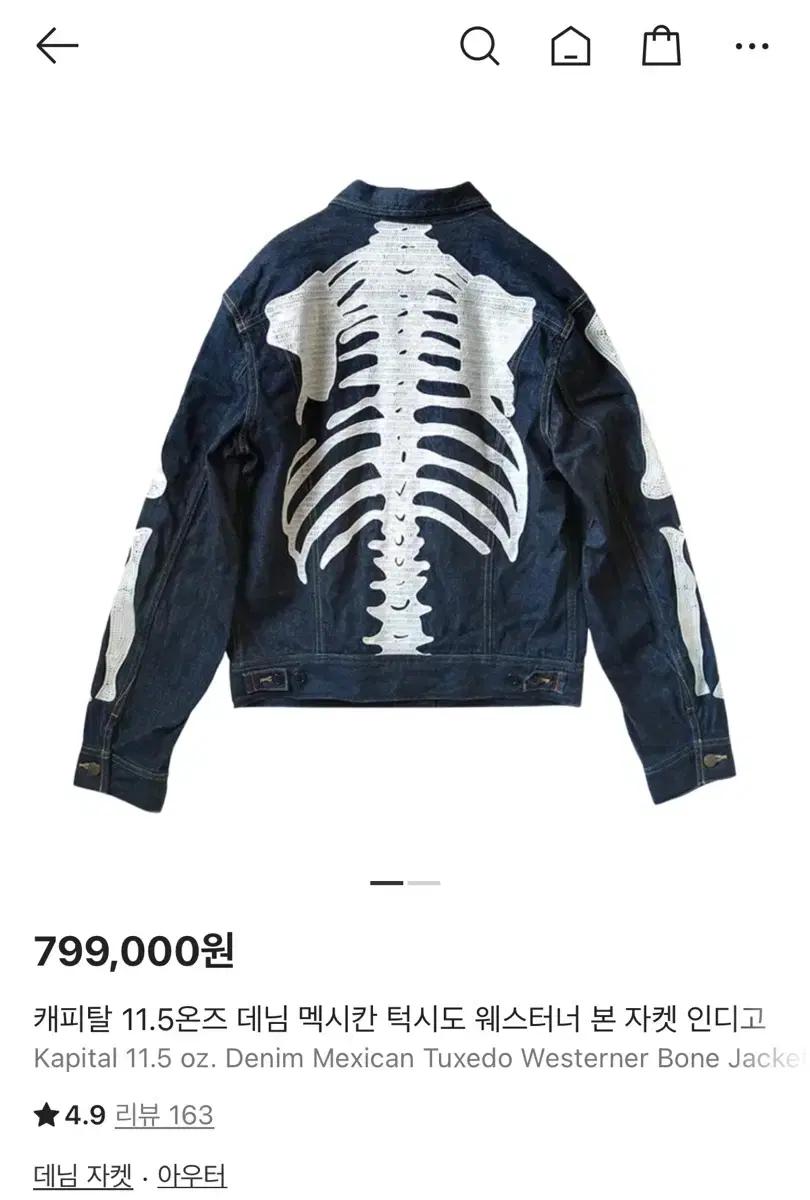 Kapital 캐피탈 해골 데님 자켓