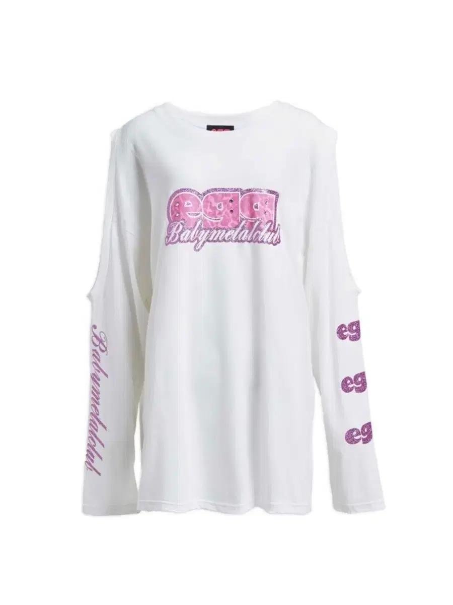 베이비메탈클럽 에그 egg 트윙클 컷 롱슬리브 화이트