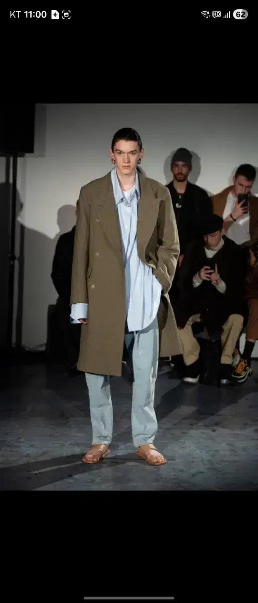 헤드메이너 더블 브레스티드 코트