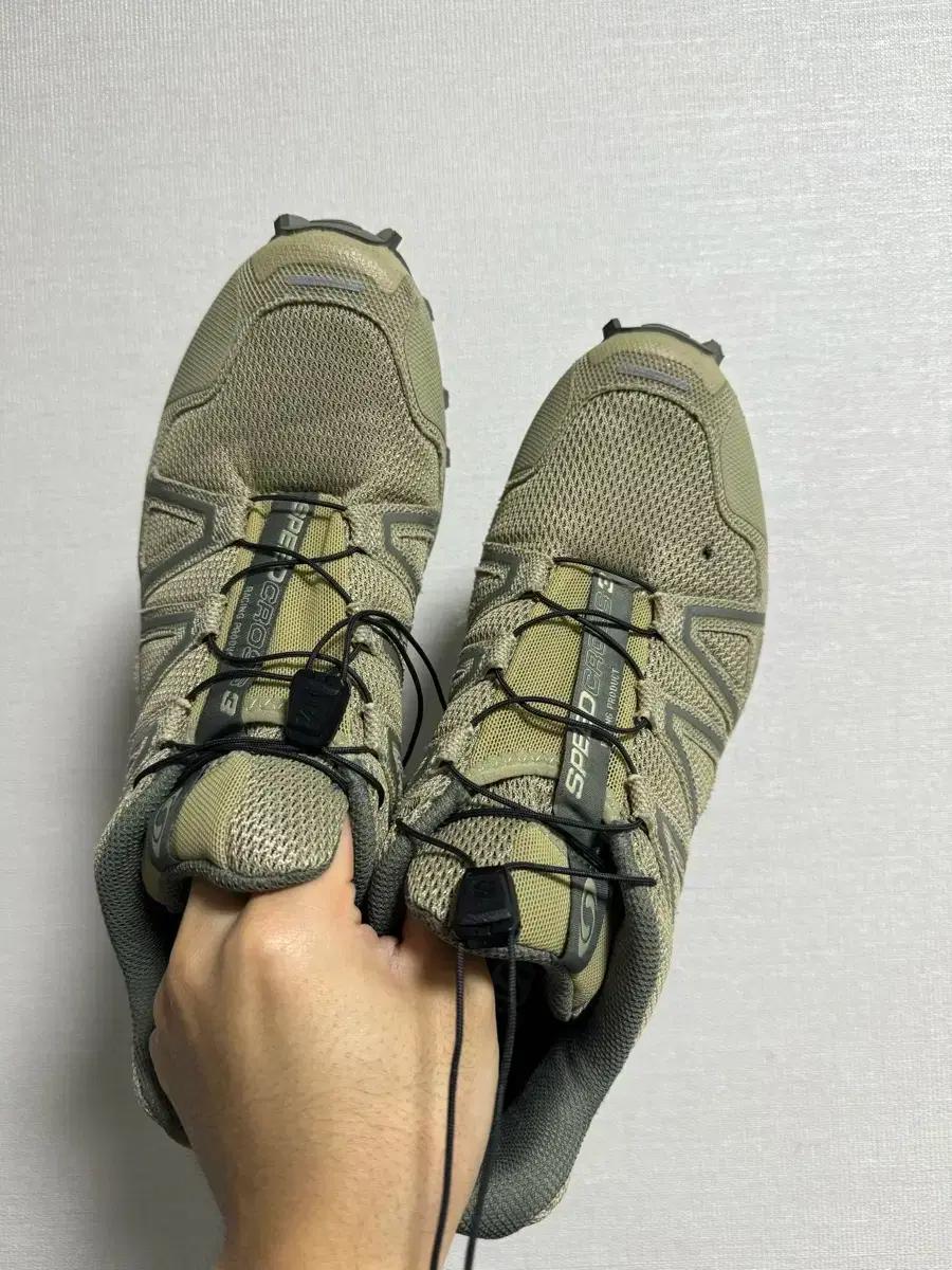 살로몬 스피드크로스3 마인드풀 그레이그린 270사이즈