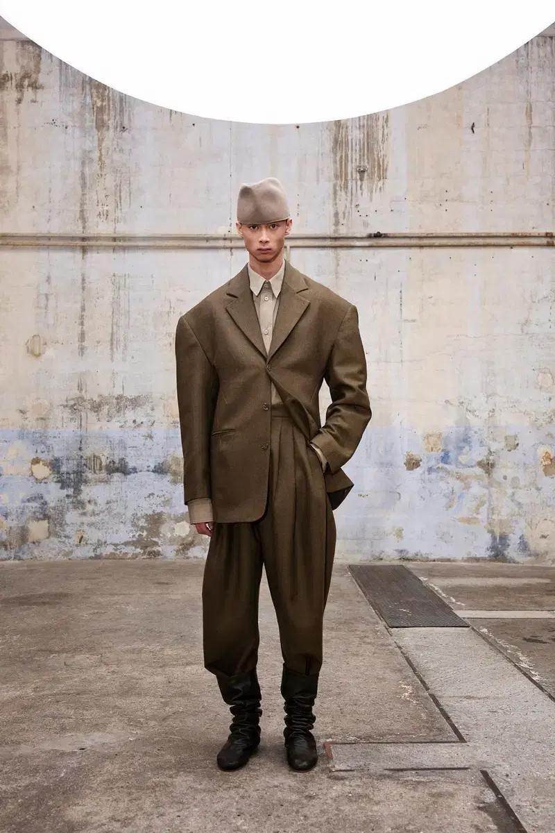 헤드메이너 2021 fw 브라운 울 셋업 Hed Mayner