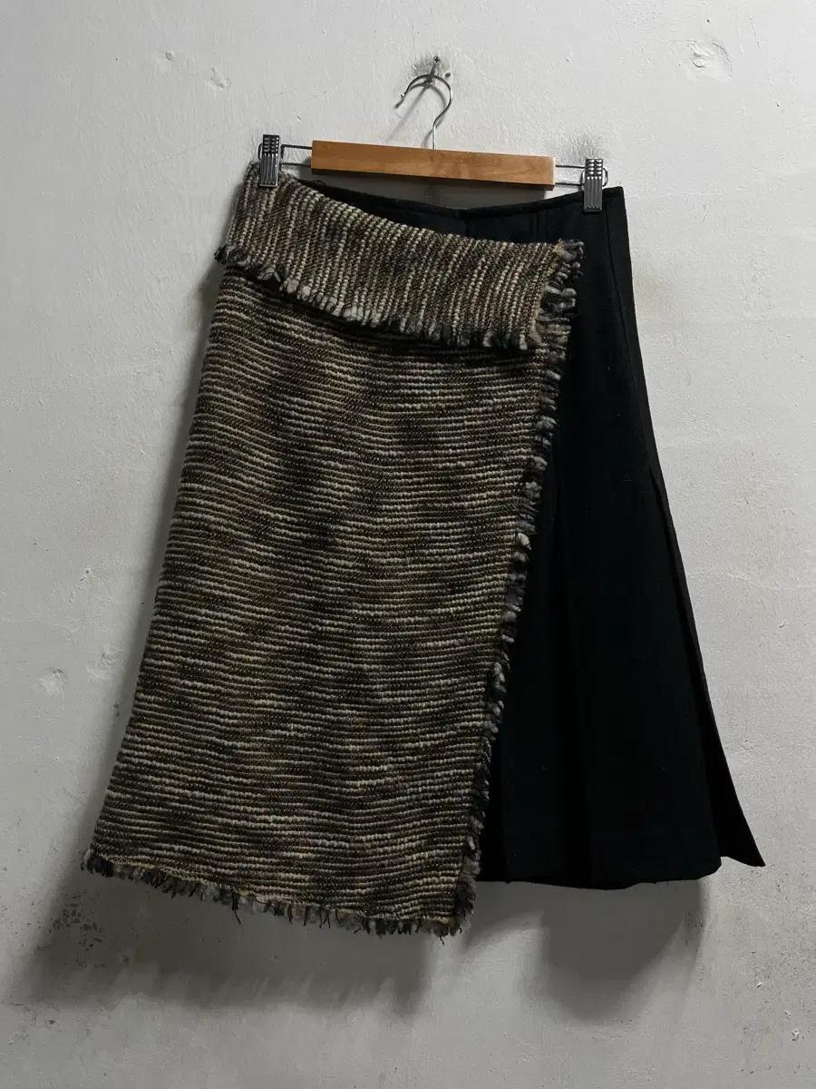 55-66 CARPET 울90 JAPAN 빈티지 치마 스커트 정품