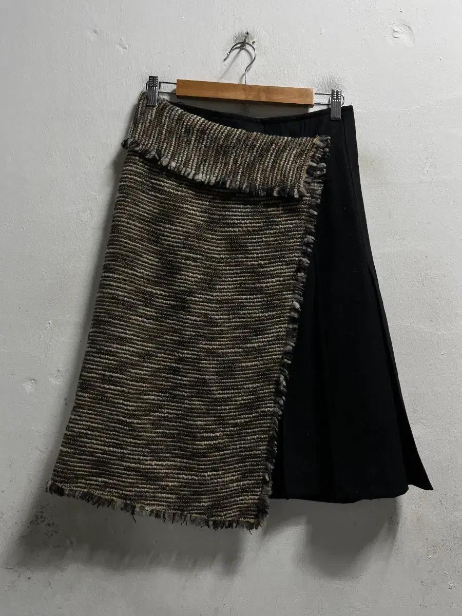 55-66 CARPET 울90 Japan 빈티지 치마 스커트 정품