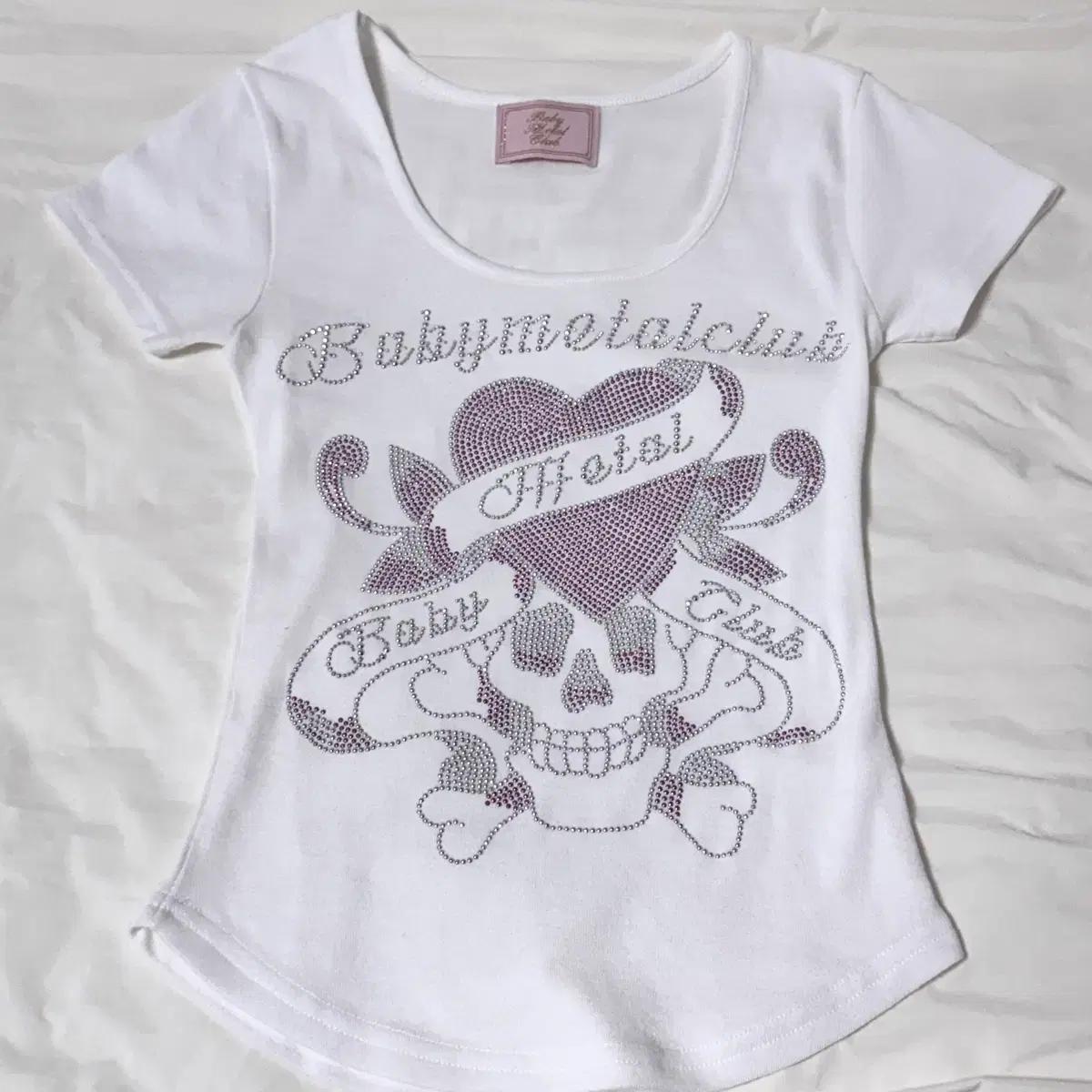 새상품) Babymetalclub 베메클 베이비메탈클럽 스컬티 화이트