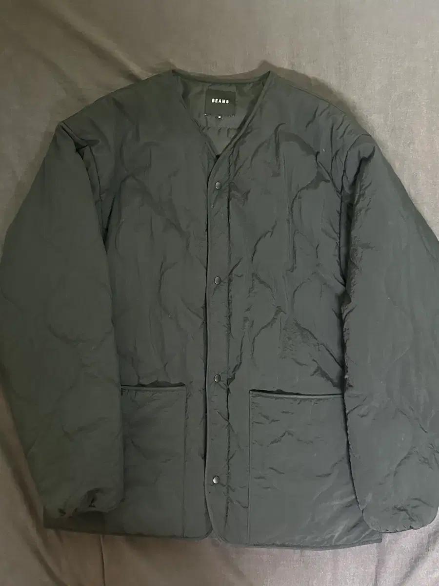 빔즈 BEAMS 퀼팅 자켓 블랙 M