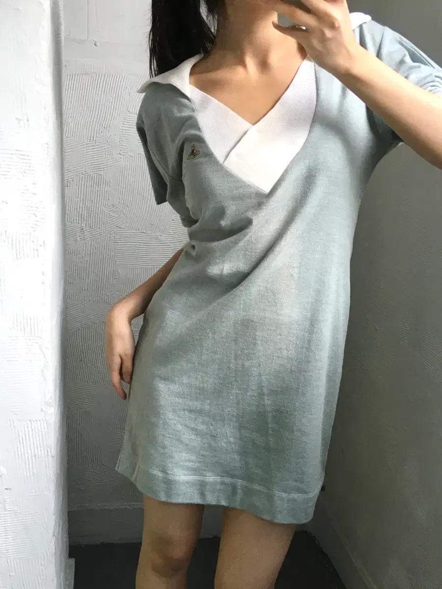 Vivienne Westwood 비비안웨스트우드 폴로 카라 드레스