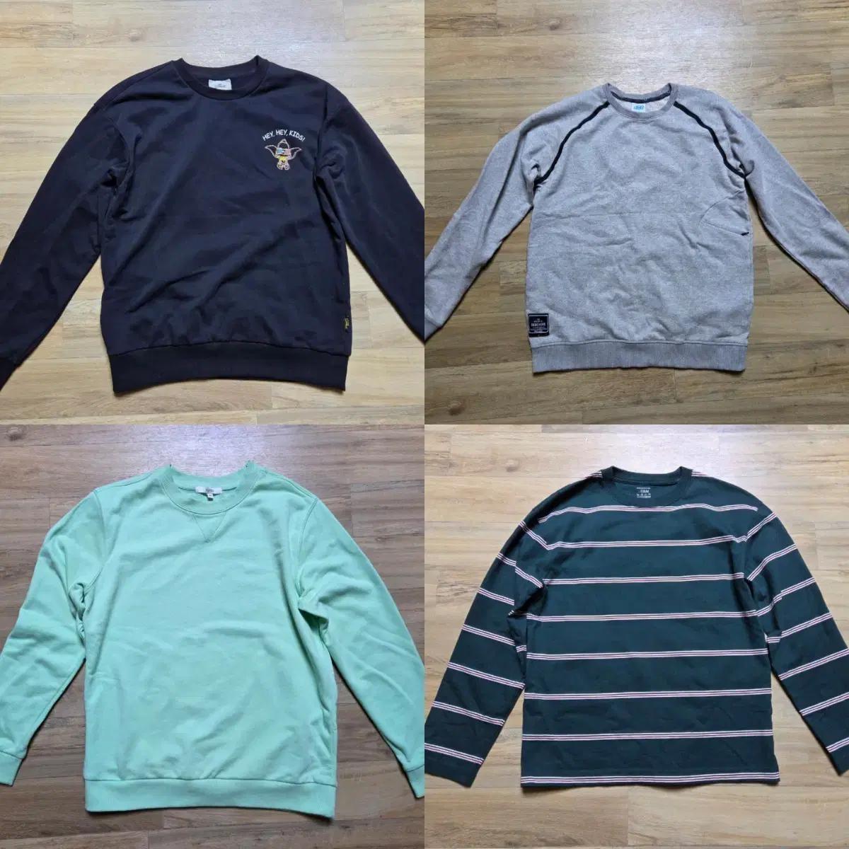 일괄)맨투맨, 긴팔 4종 BEN SHERMAN, 스케쳐스, 탑텐,지오다노