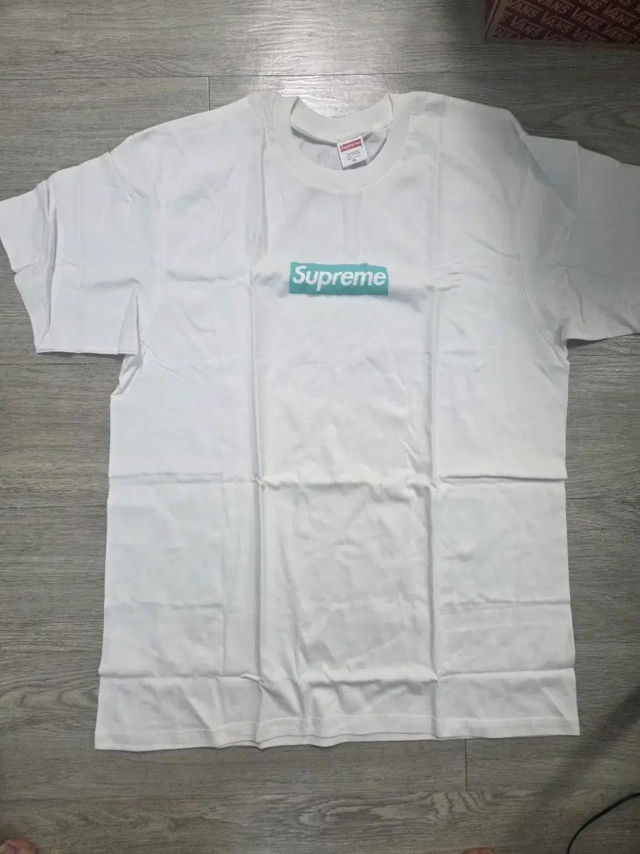 슈프림 박스로고 티파니 콜라보 XL 티셔츠