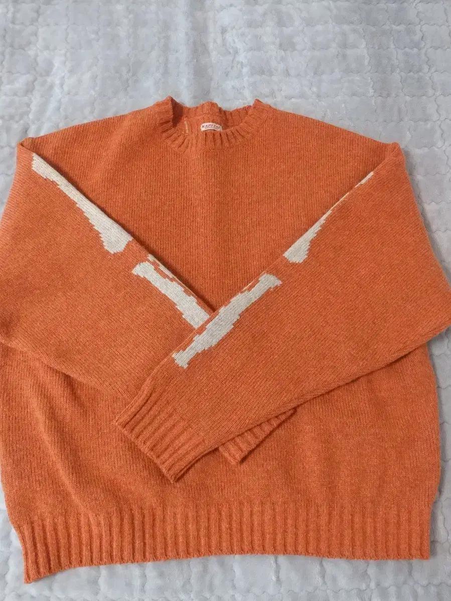 (1)캐피탈 KAPITAL 오렌지색 스웨터 니트