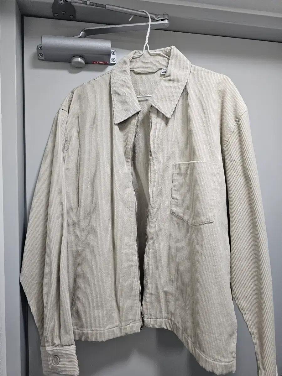 유니클로 GU 아이보리 코듀로이 자켓 L