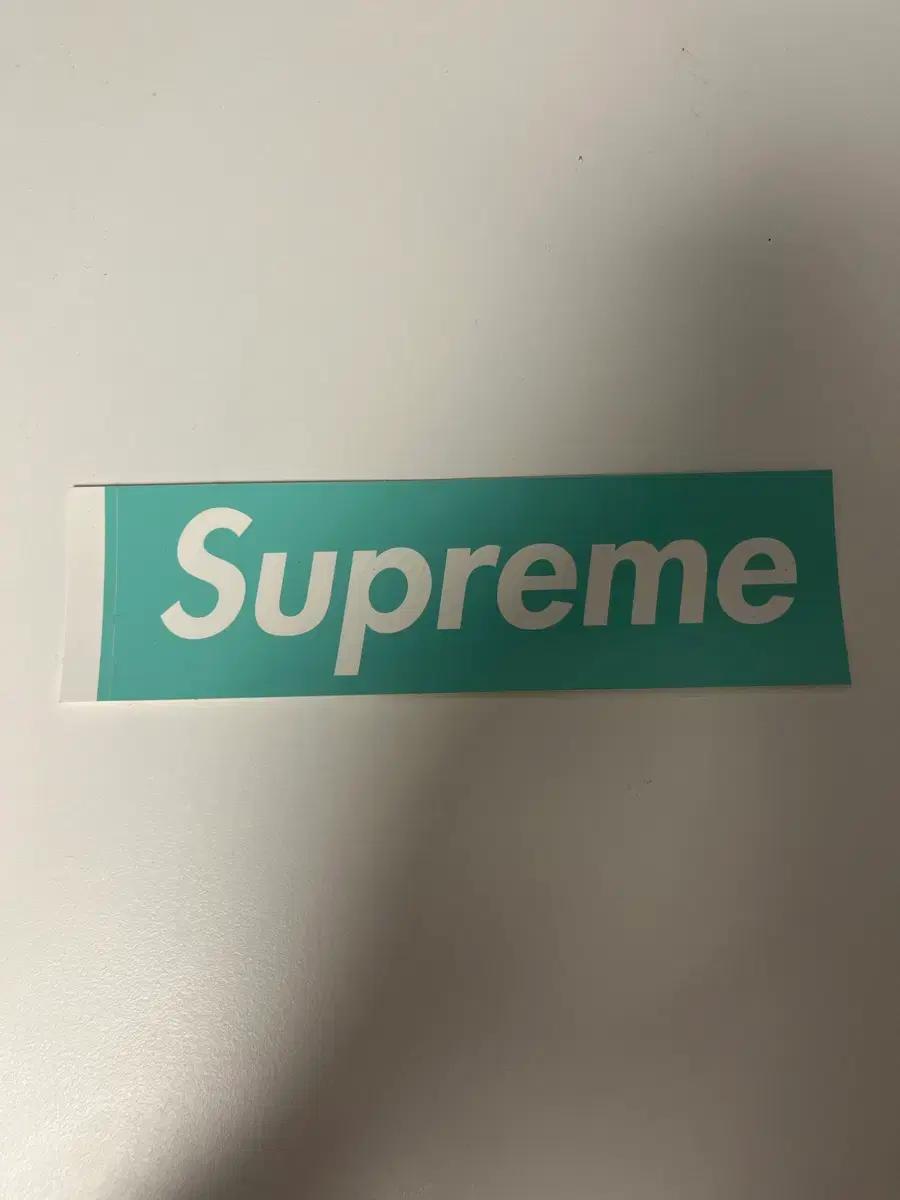 슈프림 민트 박스 로고 스티커 (티파니 앤 코)