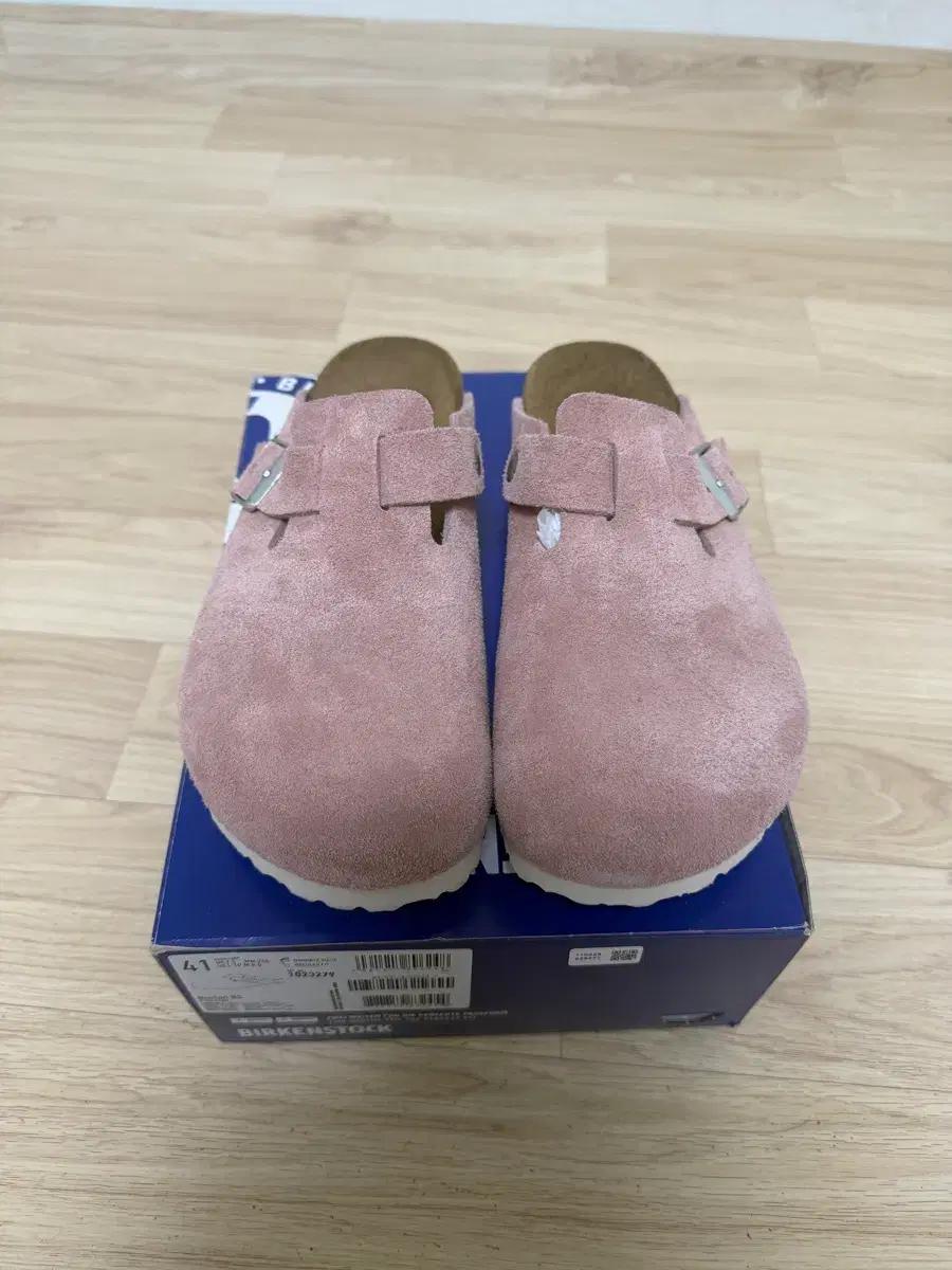 버켄스탁 보스턴 소프트풋베드 스웨이드레더 핑크/41