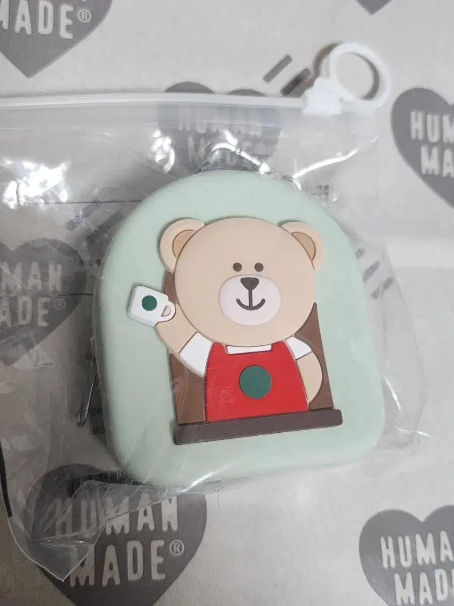 스타벅스 스벅 딜라이트 실리콘 베어리스타 파우치 민트 미개봉새상품