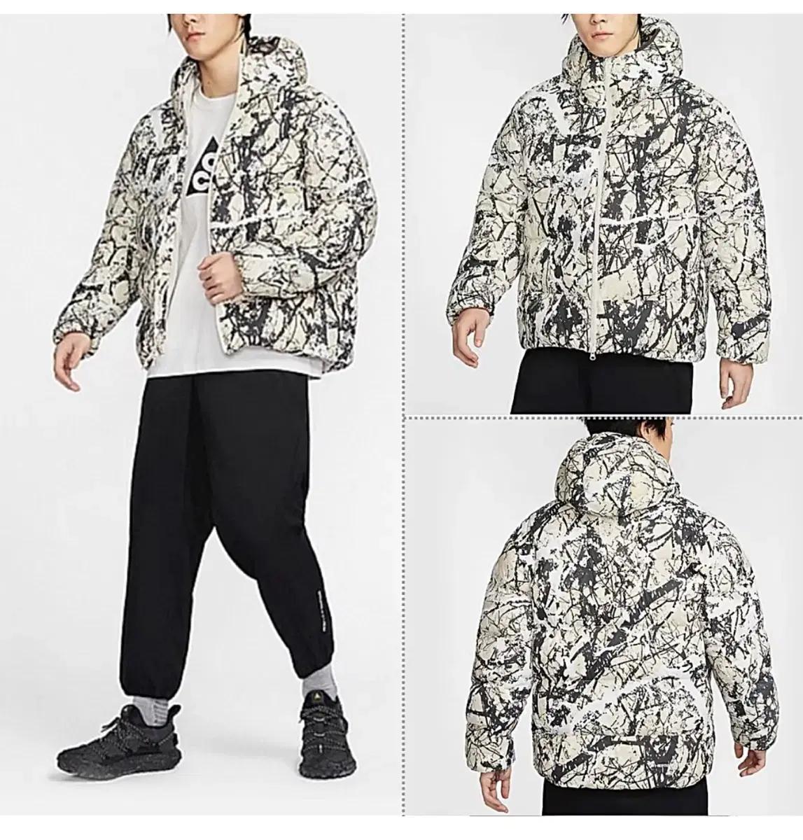 나이키 ACG 프린트 후드 패딩 점퍼