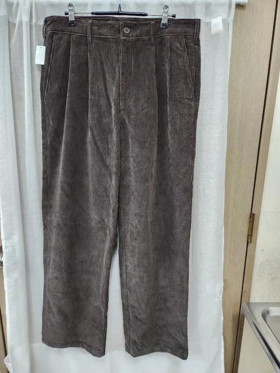 스테디에브리웨어 코듀로이 와이드 팬츠 34 (브라운~카키 중간색)