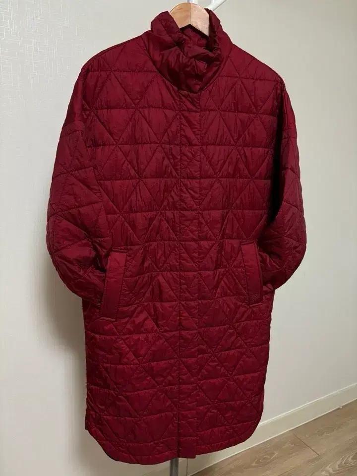 코오롱 퀼팅 롱 패딩 코트