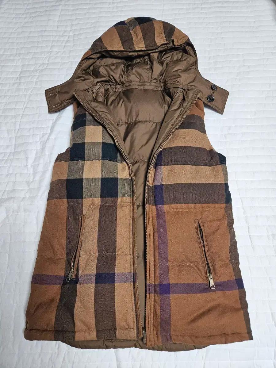 정품 버버리 양면 패딩 조끼
