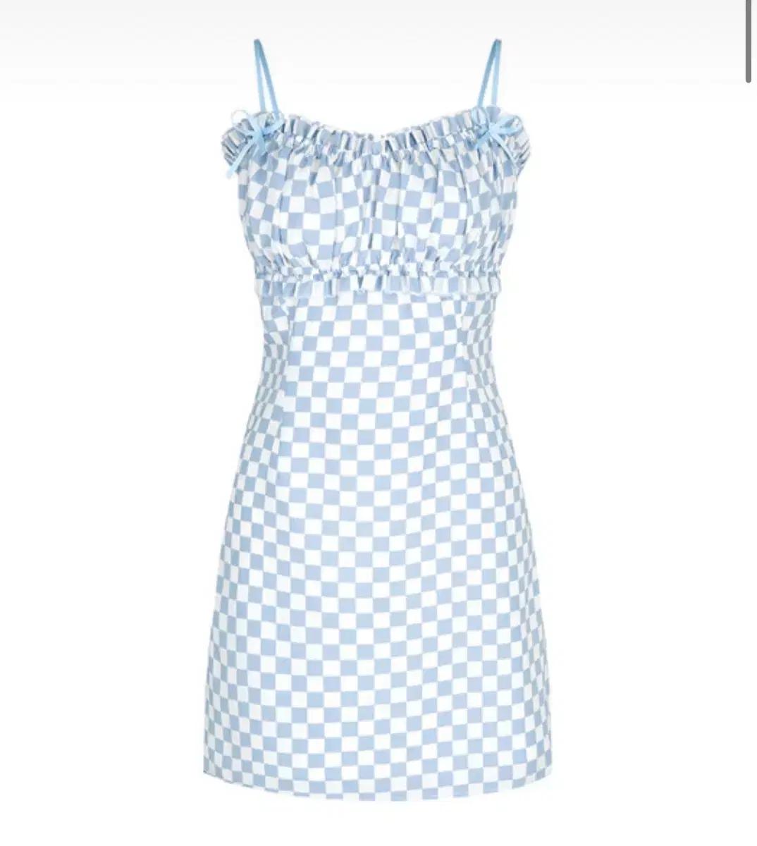 마가린핑거스 체커보드 슬립 원피스