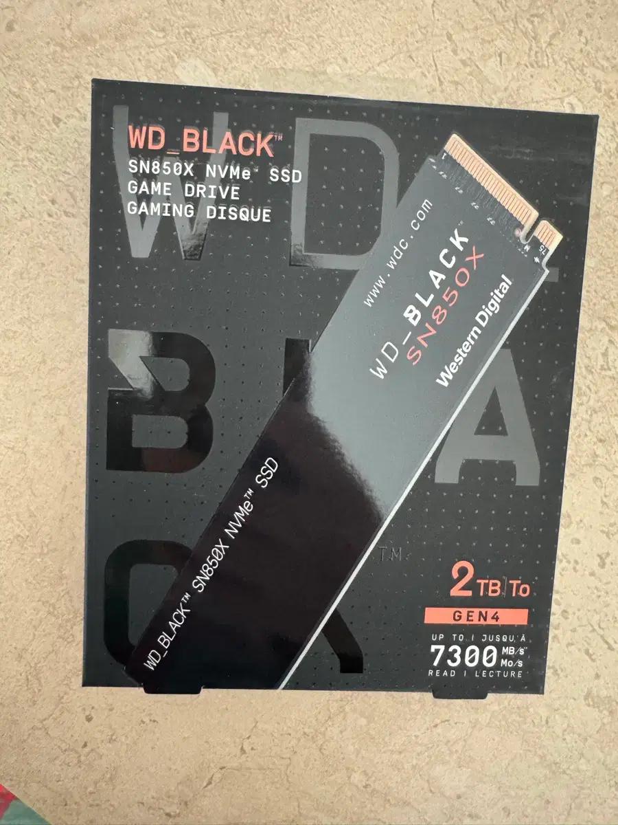 미개봉 wd sn850x 2tb