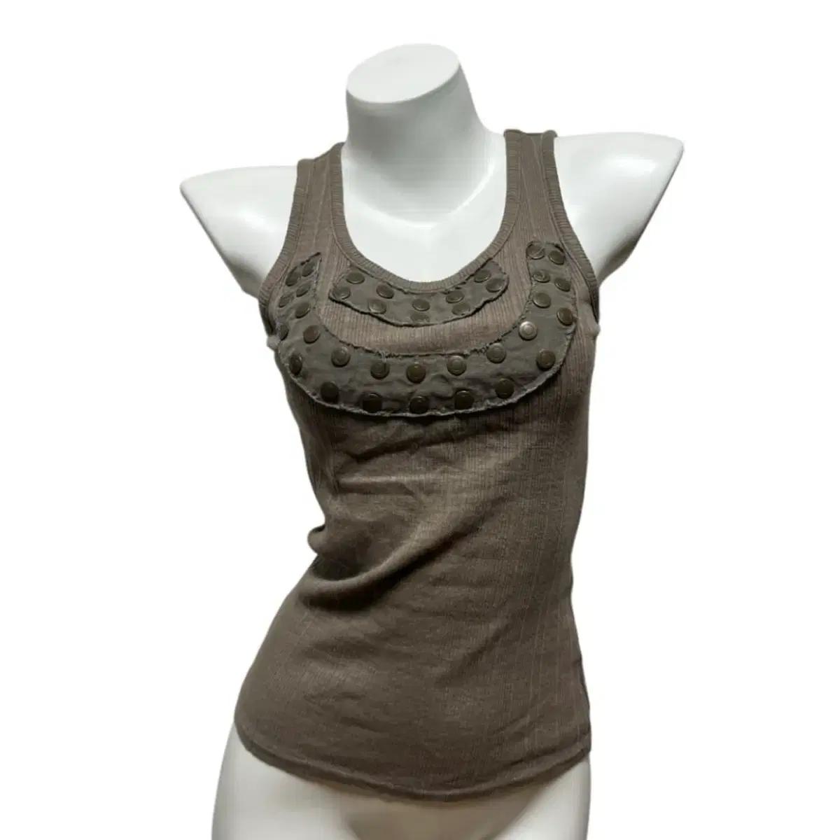 Vintage stud damage top