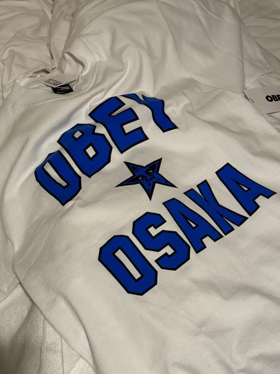 오베이 OSAKA 반팔 티셔츠 화이트 M