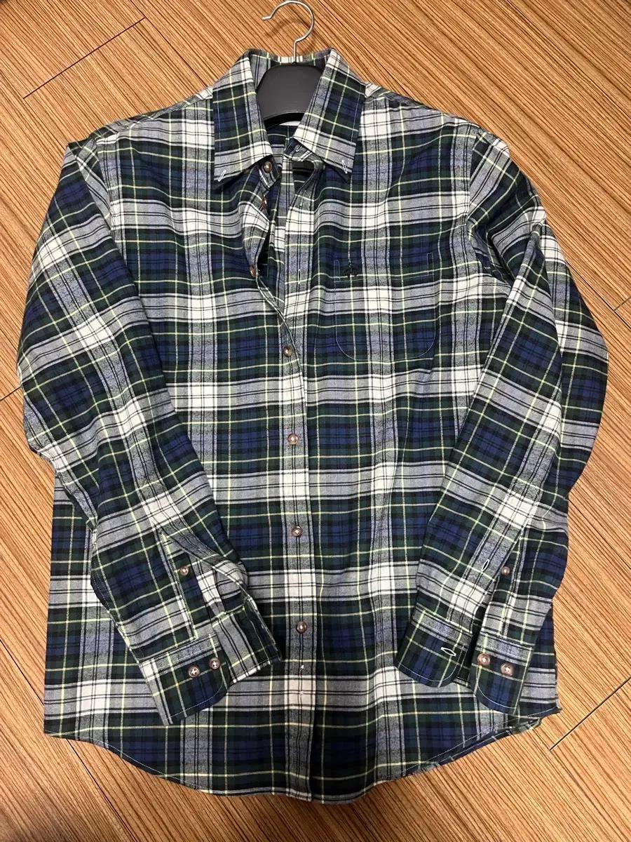 브룩스브라더스 타탄 체크 플란넬 셔츠 M 새상품