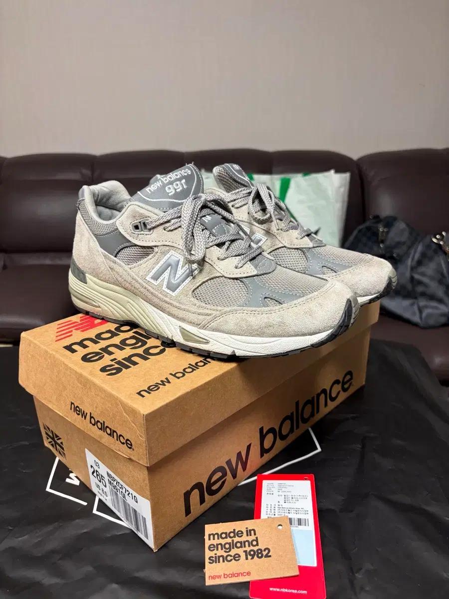 뉴발란스 991 Made in UK 그레이(265)