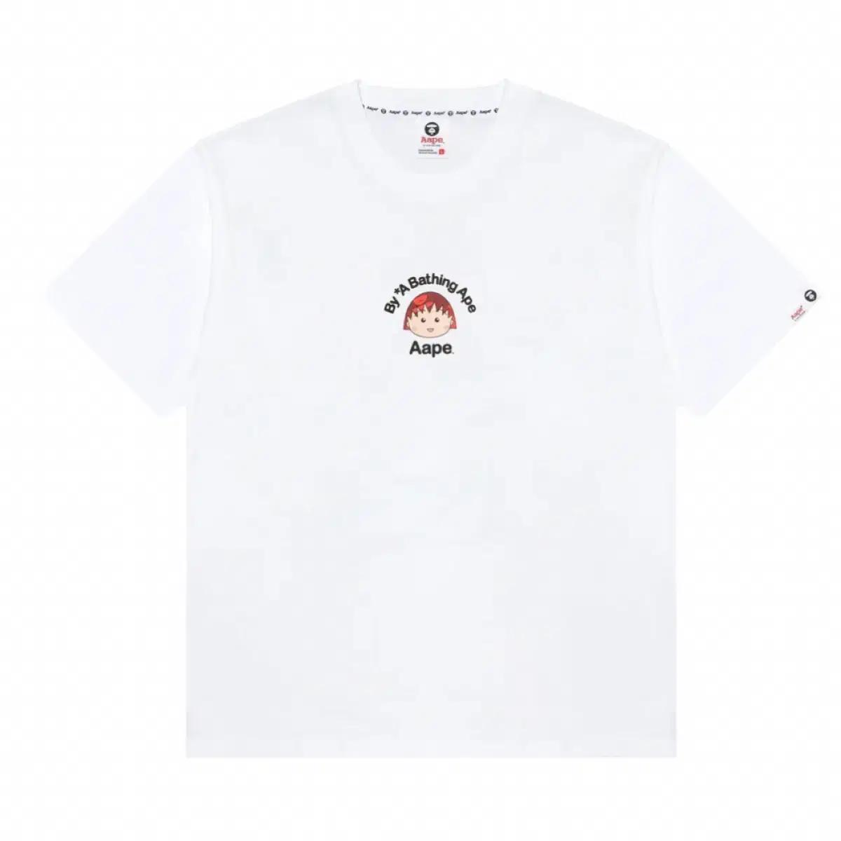 에이프 AAPE 마루코짱 콜라보 반팔티셔츠