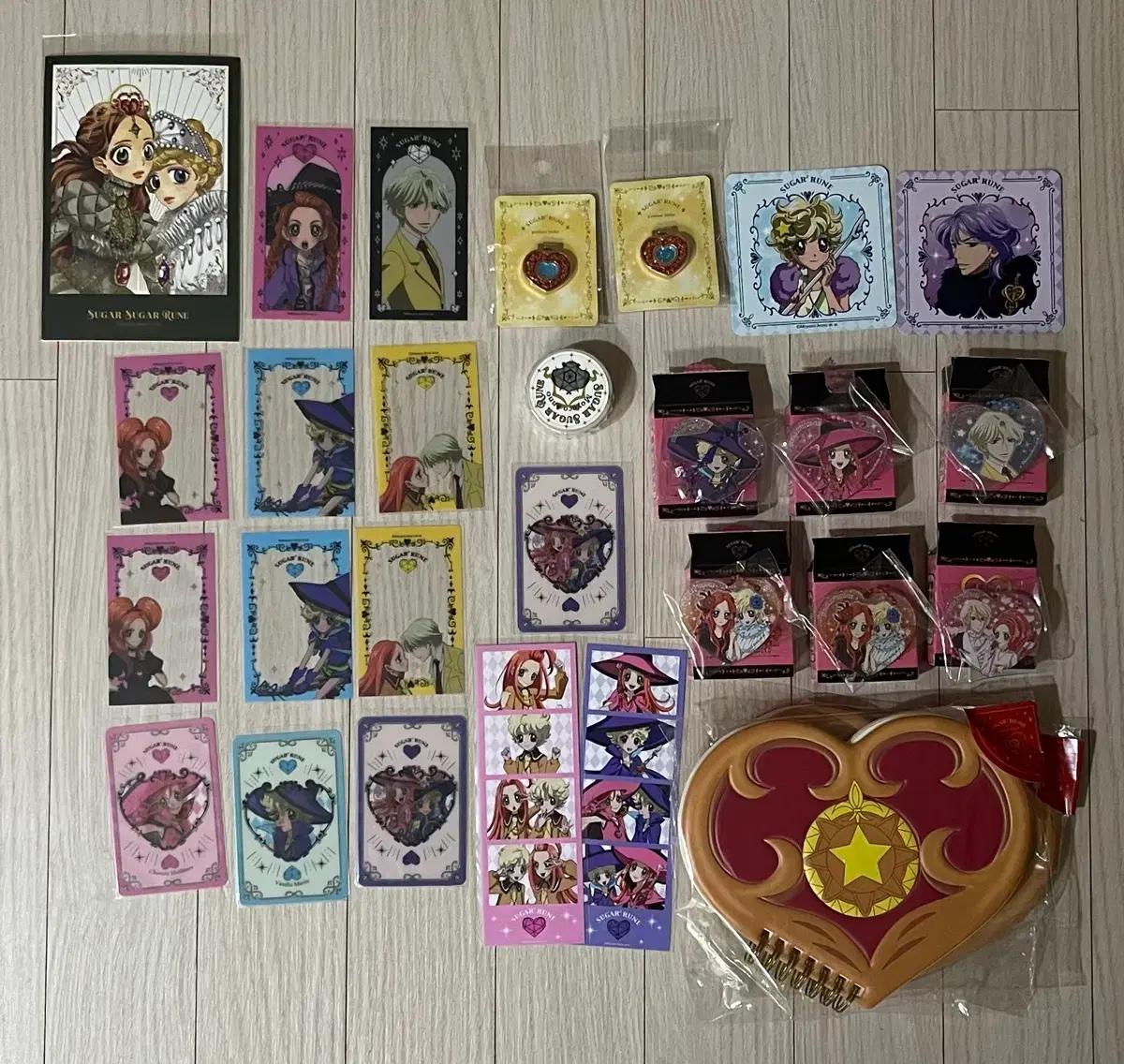 미개봉) 팝퍼블 슈가슈가룬 굿즈 뱃지 특전 렌티큘러 마계통신북