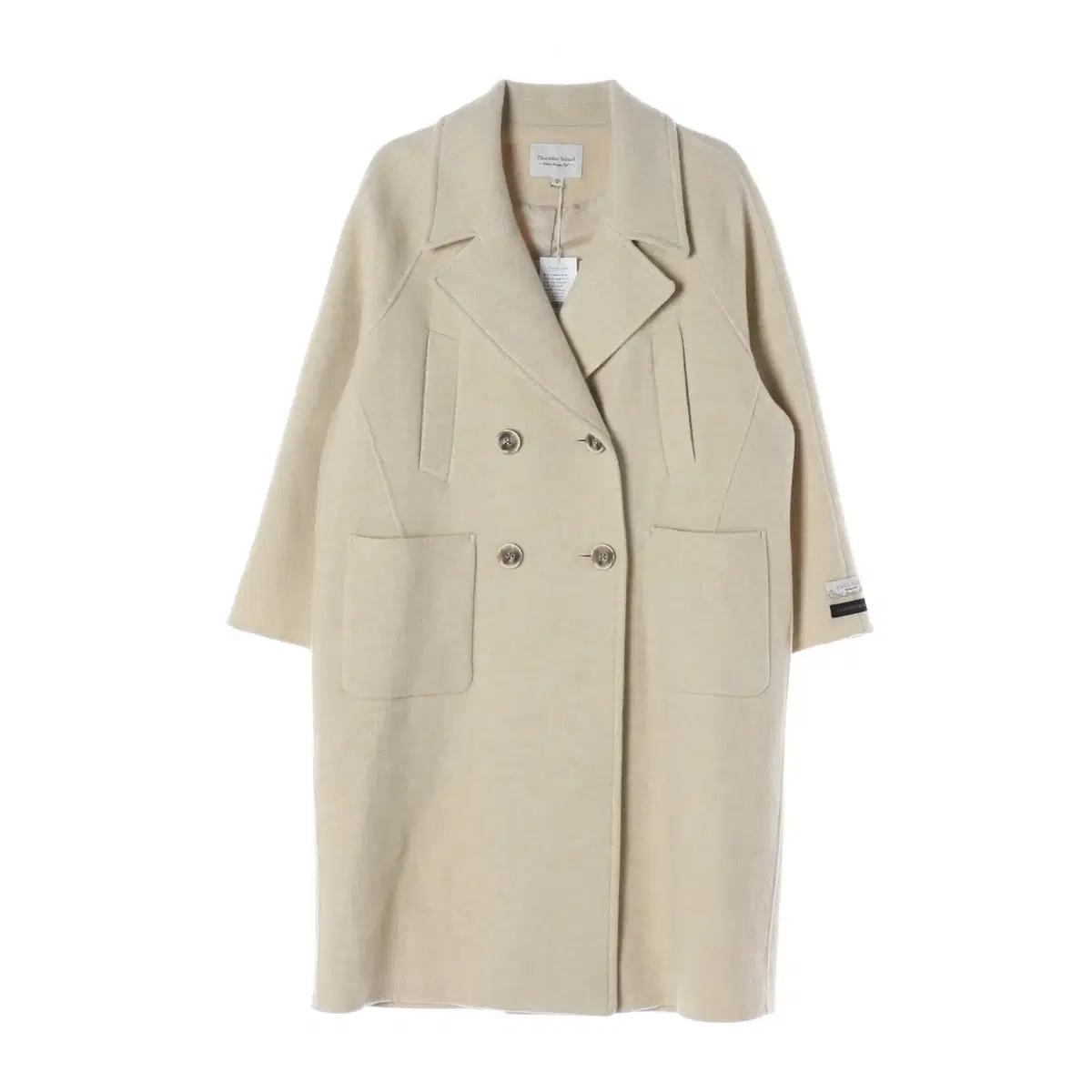 (새상품)써스데이 아일랜드 22FW 울 캐시미어 오버핏 롱 코트