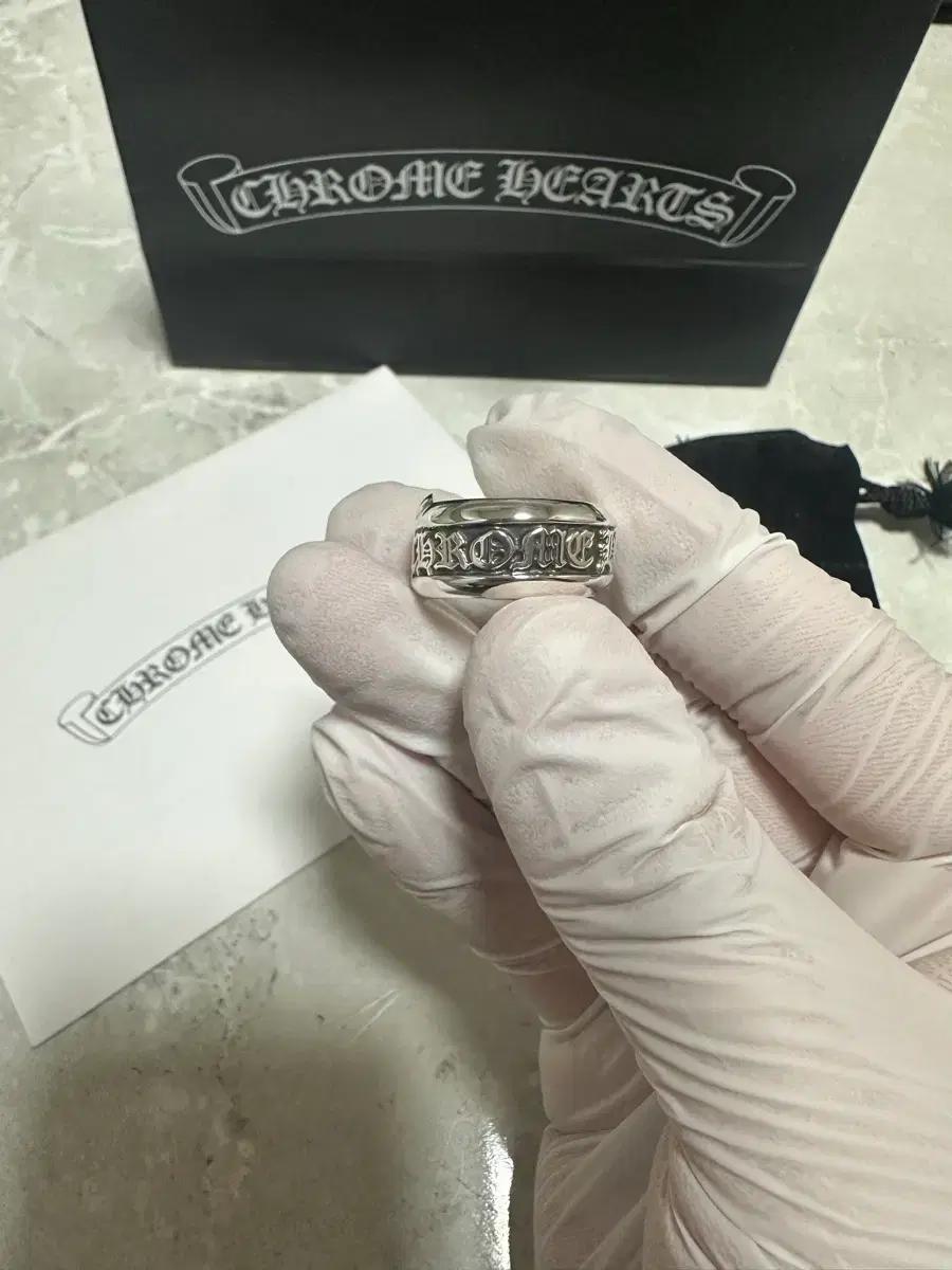 (새상품) 크롬하츠 스크롤 라벨 링 us7