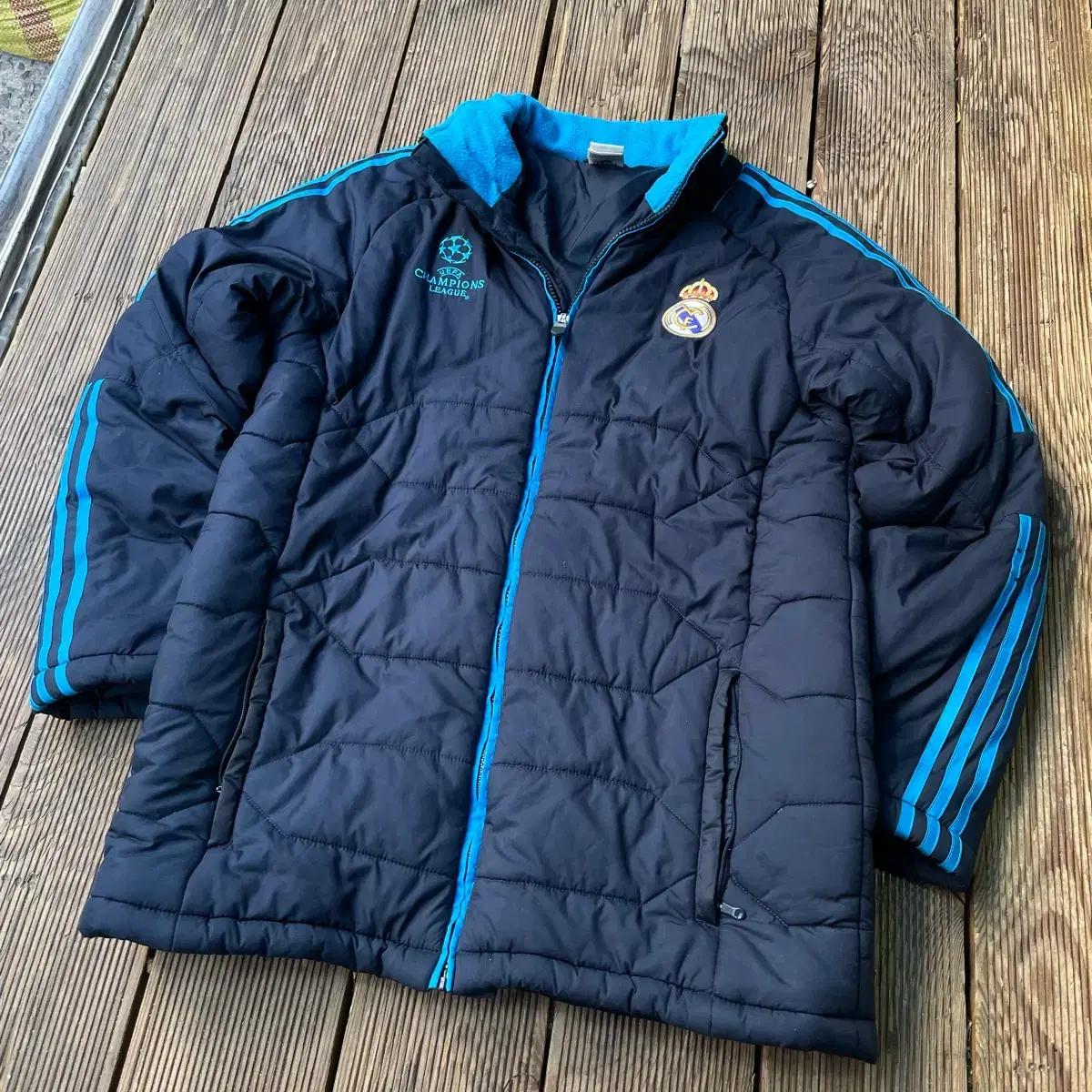 아디다스 레알마드리드 챔피언스리그 패딩 자켓(100)