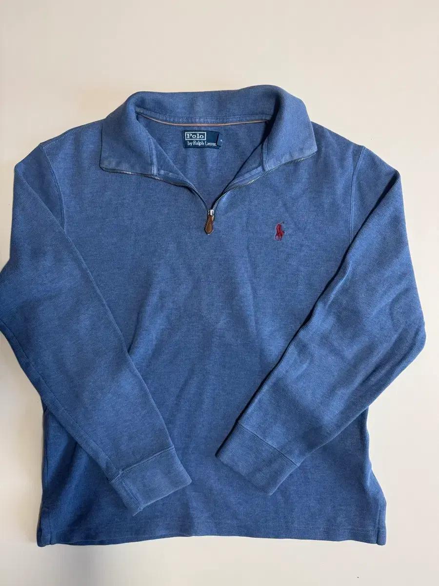 (L) 폴로 랄프로렌 코튼 쿼터 지퍼 스웨터
